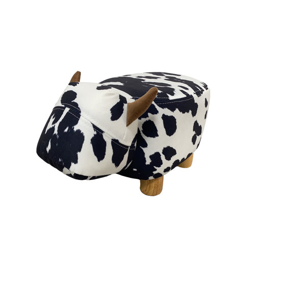Gardeco Lili 48Cm Wide Velvet Animal Print Footstool Ottoman & Reviews